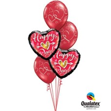 Bouquet 684 Red Valentine's Hearts #21630-2 40311-3